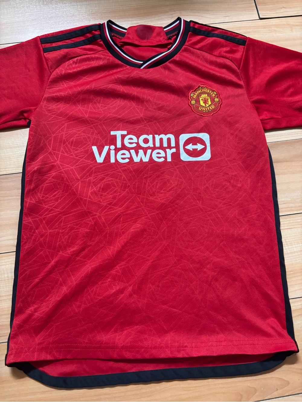 Manchester United TeamViewer Ronaldo Red Soccer Jersey